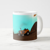 Oude landbouwtrekker grote koffiekop (Voorkant rechts)