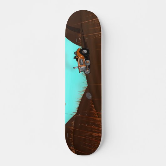Oude landbouwtrekker skateboard (Voorkant)