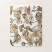 Oude landelijke bos paddenstoelen legpuzzel (Verticaal)