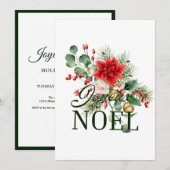 Oude landelijke Franse Joyeux Noel Kaart (Voorkant / Achterkant)