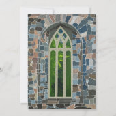 Oude landelijke kerk bruiloft douche uitnodiging (Achterkant)