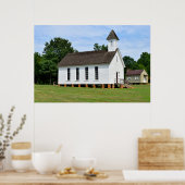 Oude Landelijke Kerk Poster (Keuken)