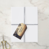 Oude Landelijke Kerstverlichting Boom Bruiloft Cadeaulabel (Met Touw)