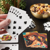 Oude Landelijke Pin-up Pokerkaarten (Insitu)