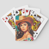 Oude Landelijke Pin-up Pokerkaarten (Achterkant)