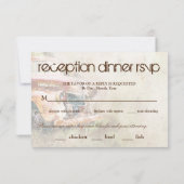 Oude Landelijke Truck Ontvangstdiner RSVP Menu-ite Kaart (Achterkant)
