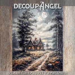 Oude landelijke woning - Decoupage - Tissuepapier