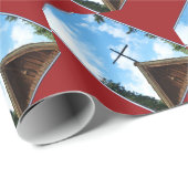 Oude Landenkerk Red Brown Blue Cadeaupapier (Rol Hoek)