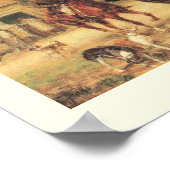 Oude landschap scène poster (Hoek)