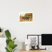 Oude landschap scène poster (Thuiskantoor)