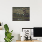 Oude Landschapsschildering Trouw Welkom Poster (Thuiskantoor)