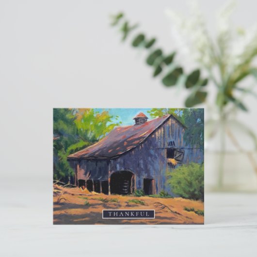 Oude landschuur in Rustic Kaart (Staand voorkant)