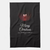 Oude lantaarn Light Merry-kersttijdserie Theedoek (Verticaal)