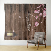 Oude Lantaarn Roze Bloemige Trouw Achtergronden Wandkleed (In Situ (horizontaal))