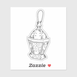 oude lantaarn sticker