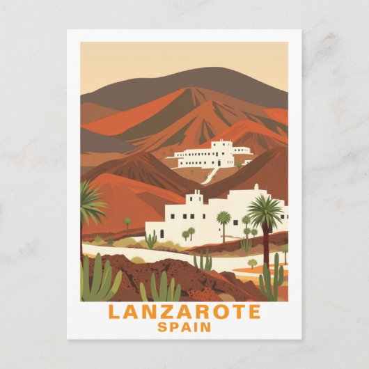 Oude Lanzarote, Spanje Reisansichtkaart Briefkaart (Voorkant)