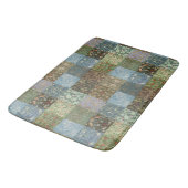 Oude Lapjesdeken William Morris Patroon Badmat (Gekanteld)