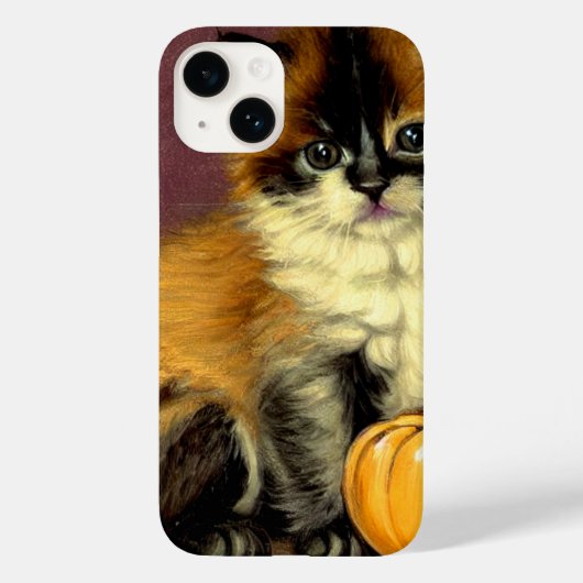 Oude lapjeskat Halloween-kat Case-Mate iPhone Case (Achterkant)