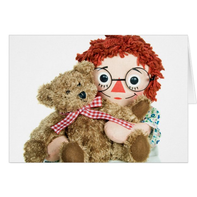 oude lappenpop en teddybeer (Voorkant Horizontaal)