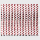 Oude lappenpop met hart voor Moeder Cadeaupapier (Vlak)