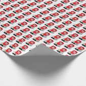 Oude lappenpop met hart voor Moeder Cadeaupapier (Hoek)