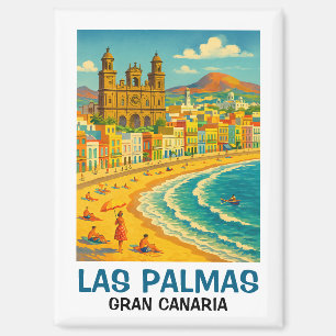 Oude Las Palmas Gran Canaria Canteras Beach Magneet