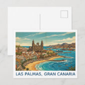 Oude Las Palmas, Gran Canaria Panoramisch Uitzicht Briefkaart (Voorkant / Achterkant)