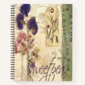 Oude lathyrus notitieboek (Voorkant)