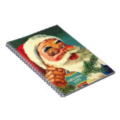 Oude, Laughing Santa Kerstmannen Lists Notitieboek (Rechterzijde)
