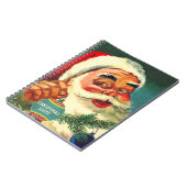 Oude, Laughing Santa Kerstmannen Lists Notitieboek (Linkerzijde)