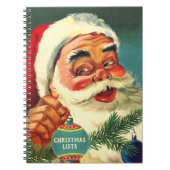 Oude, Laughing Santa Kerstmannen Lists Notitieboek (Voorkant)