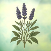 Oude lavendel raamsticker (Vel 3)