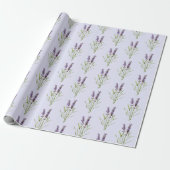 Oude lavendelpatroon cadeaupapier (Uitgerold)