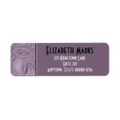 Oude lavendelstreken op links effen kleur rechts etiket (Voorkant)