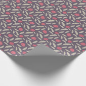 OUDE LAVENDER EN CINNAMON SATIN CUSTOTER EASTER CADEAUPAPIER (Hoek)