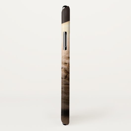 Oude leder-honkbal met krassen Case-Mate iPhone case (Achterkant / rechts)