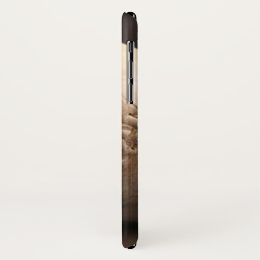 Oude leder-honkbal met krassen Case-Mate iPhone case (Achterkant/links)