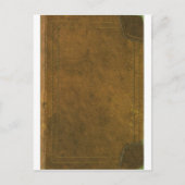 oude lederboekomslag briefkaart (Voorkant)