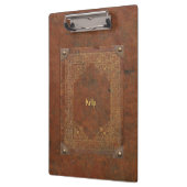 Oude lederen look (aanpasbaar) klembord (Links)