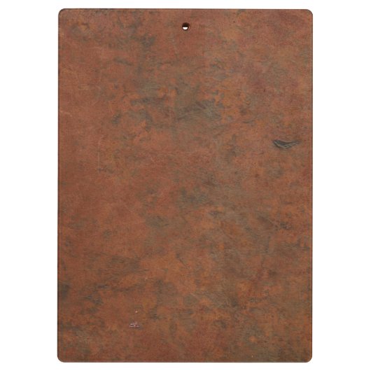 Oude lederen look (aanpasbaar) klembord (Achterkant)