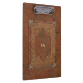 Oude lederen look (aanpasbaar) klembord (Rechts)