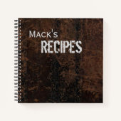 Oude lederen zien Aangepast recept Notitieboek (Voorkant)