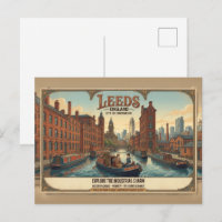 Oude Leeds Engeland Reisposter