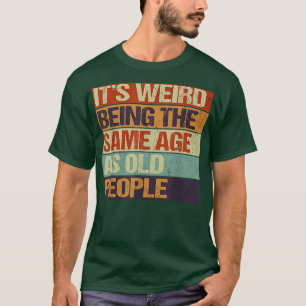 Oude leeftijd en jeugd, het is raar om dezelfde le t-shirt