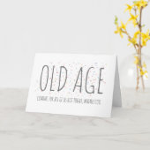 Oude Leeftijd Funny Birthday Card Kaart (Gele Bloem)