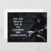 Oude leeftijd is niet zo slecht dat grimpapier briefkaart (Voorkant / Achterkant)