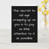 **OUDE LEEFTIJD KOMT BINNEN-SLA DAT OVER JE HEEN** KAART (Gele Bloem)