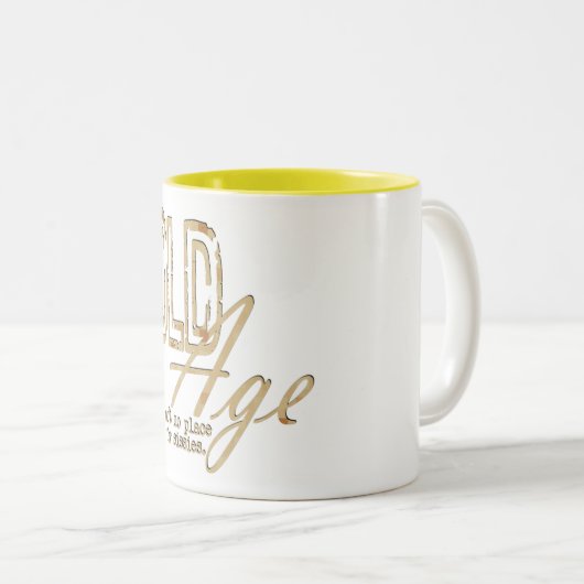 Oude leeftijd - Mok met twee tonen (Voorkant rechts)