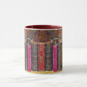 Oude leergebonden boeken Mok (Midden)