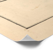 Oude leeskaart PA (1877) Poster (Hoek)